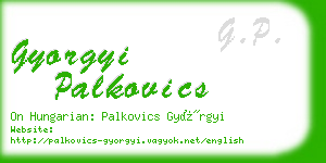 gyorgyi palkovics business card